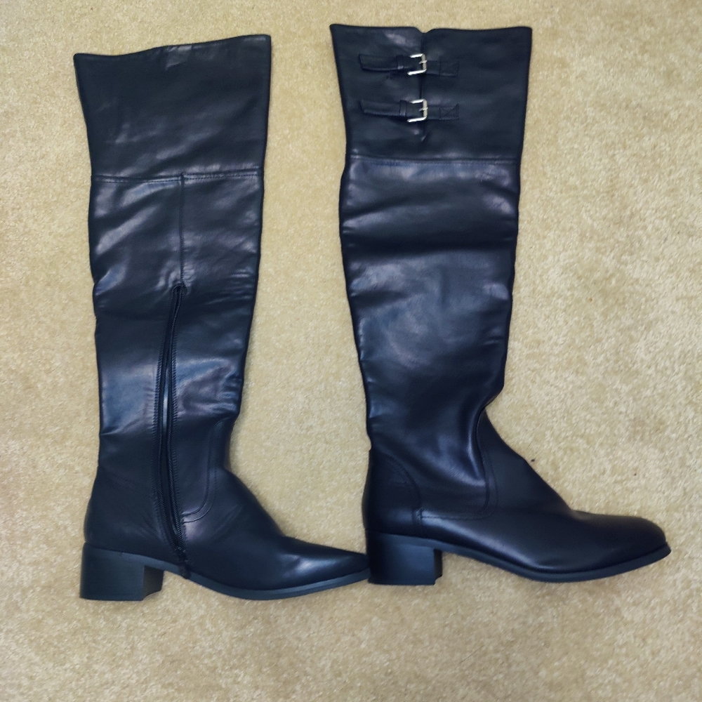Women's Knee-High Boots Black Size 11